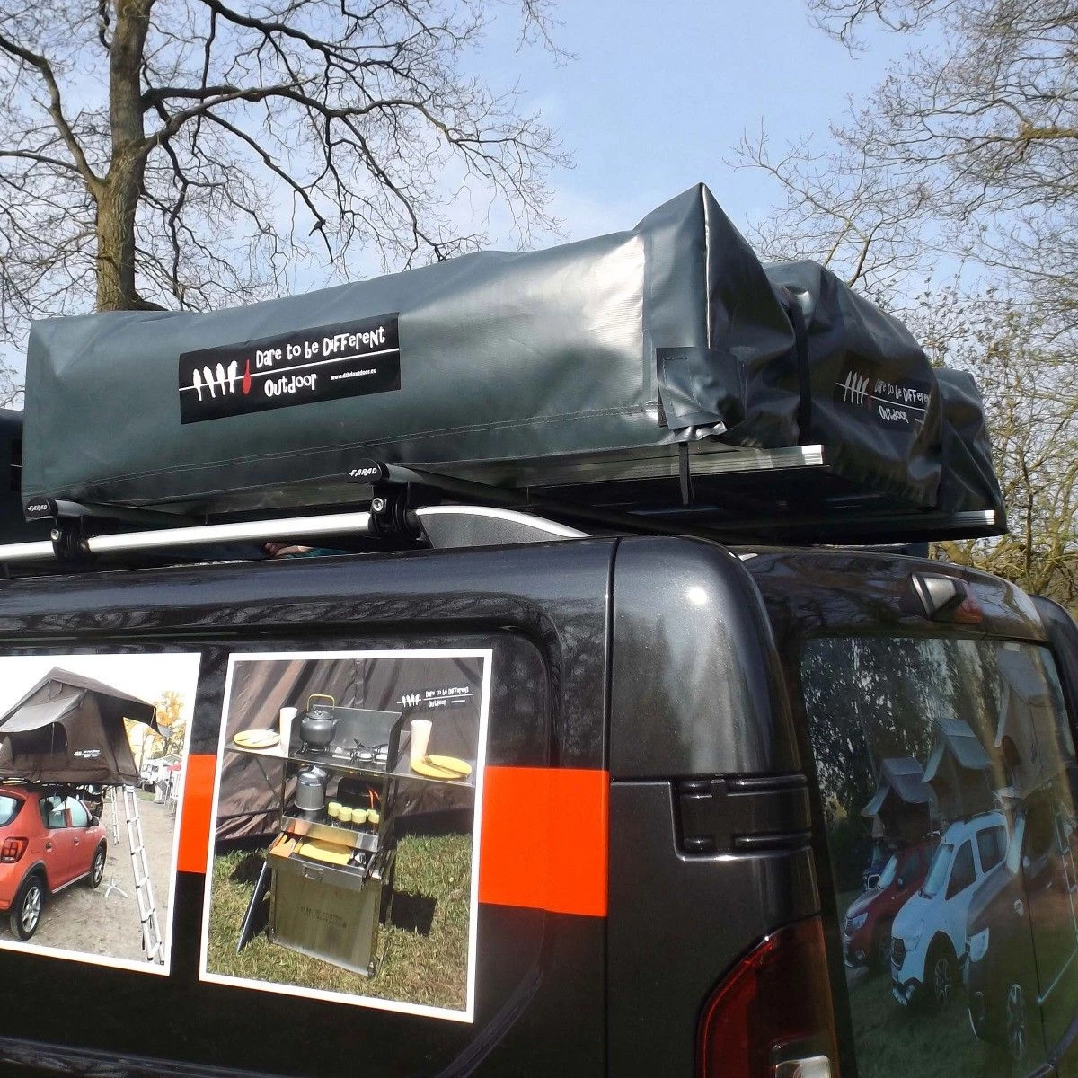 Dare To Be DifferentOutdoor 140L Daktent Olive 4 Dare To Be DifferentOutdoor 140L Daktent Olive - Afbeelding 4