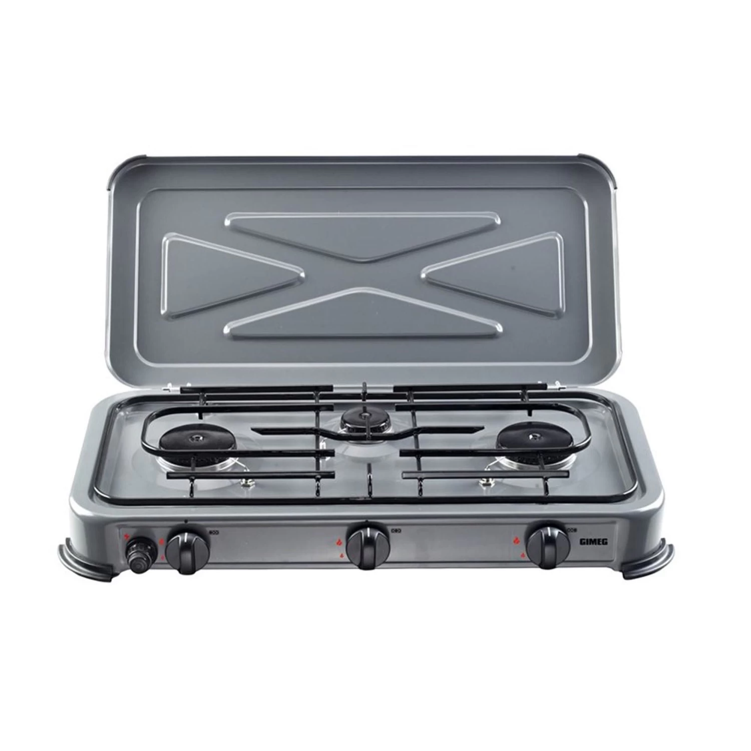 DWS Kooktoestel 3-pits Grijs 1 DWS Kooktoestel 3-pits Grijs