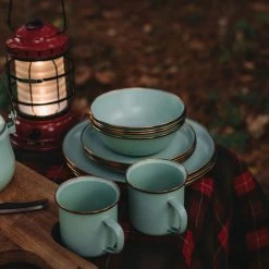 Barebones Emaille Plat Bord ø 280 Mm Mint 2-pack 5 Barebones Emaille Plat Bord ø 280 Mm Mint 2-pack -Kampeeruitrusting 107144 300 03