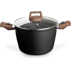 Bardani Wajan Deluxe Kookpan Met Deksel En Afneembare Grepen ø 24 Cm