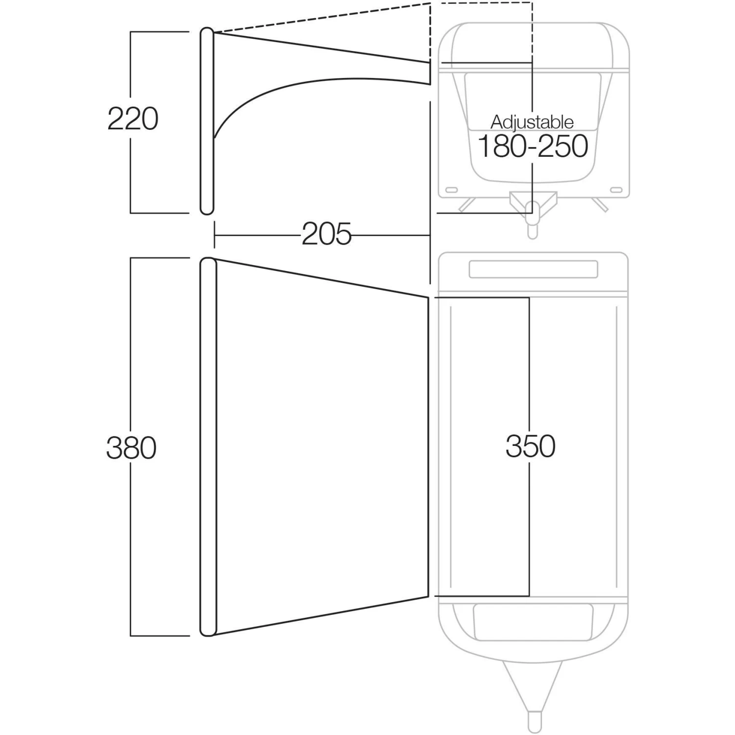 Vango Airbeam Sky Canopy Caravanluifel 350 Cm 2 Vango Airbeam Sky Canopy Caravanluifel 350 Cm - Afbeelding 2