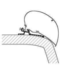 Thule Hymer SX 450 Montageadapter