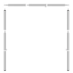 Marvella Sombrero Stokkenset Staal 240 - 300 Cm -Kampeeruitrusting 111631 000 03 2 scaled