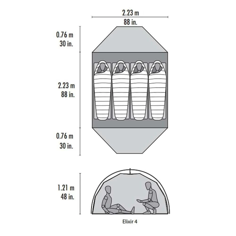 MSR Elixir 4 V2 Lichtgewicht Koepeltent 8 MSR Elixir 4 V2 Lichtgewicht Koepeltent - Afbeelding 8