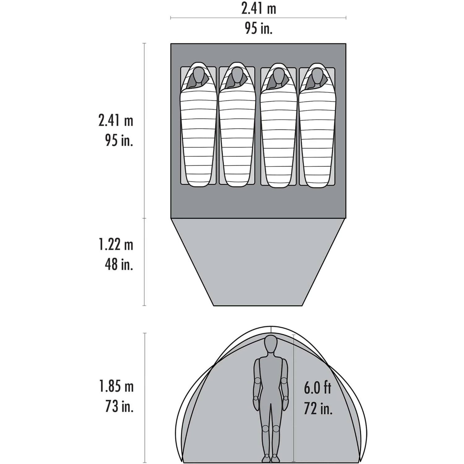 MSR Habitude 4 Lichtgewicht Koepeltent 3 MSR Habitude 4 Lichtgewicht Koepeltent - Afbeelding 3
