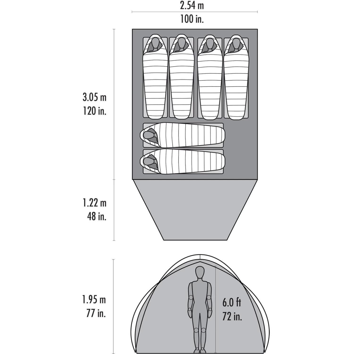 MSR Habitude 6 Lichtgewicht Koepeltent 3 MSR Habitude 6 Lichtgewicht Koepeltent - Afbeelding 3