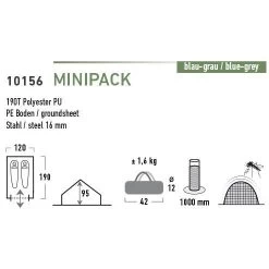 High PeakMinipack Piramidetent 3 High PeakMinipack Piramidetent -Kampeeruitrusting 111838 200 02 4