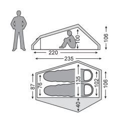 Nordisk Telemark 2 LW Lichtgewicht Tent -Kampeeruitrusting 111985 300 03 1