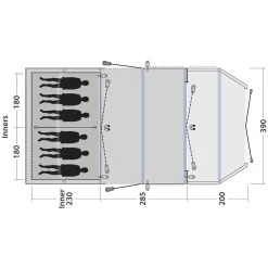 Outwell Wood Lake 6ATC Opblaasbare Tent 21 Outwell Wood Lake 6ATC Opblaasbare Tent -Kampeeruitrusting 111994 200 10 1