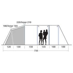 Outwell Wood Lake 6ATC Opblaasbare Tent 22 Outwell Wood Lake 6ATC Opblaasbare Tent -Kampeeruitrusting 111994 200 11 1