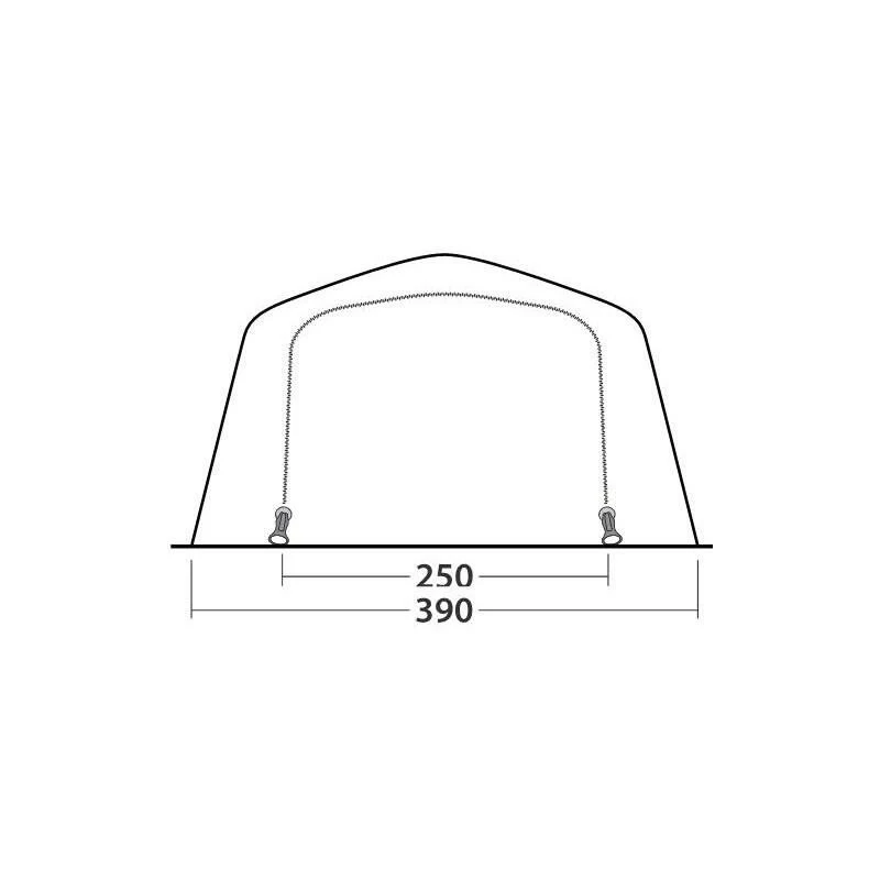 Outwell Wood Lake 6ATC Opblaasbare Tent 12 Outwell Wood Lake 6ATC Opblaasbare Tent - Afbeelding 12