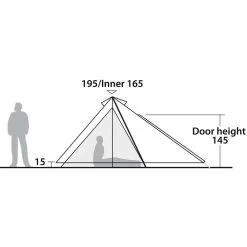 Robens Green Cone 4 PRS Lichtgewicht Piramidetent -Kampeeruitrusting 112003 300 15 1