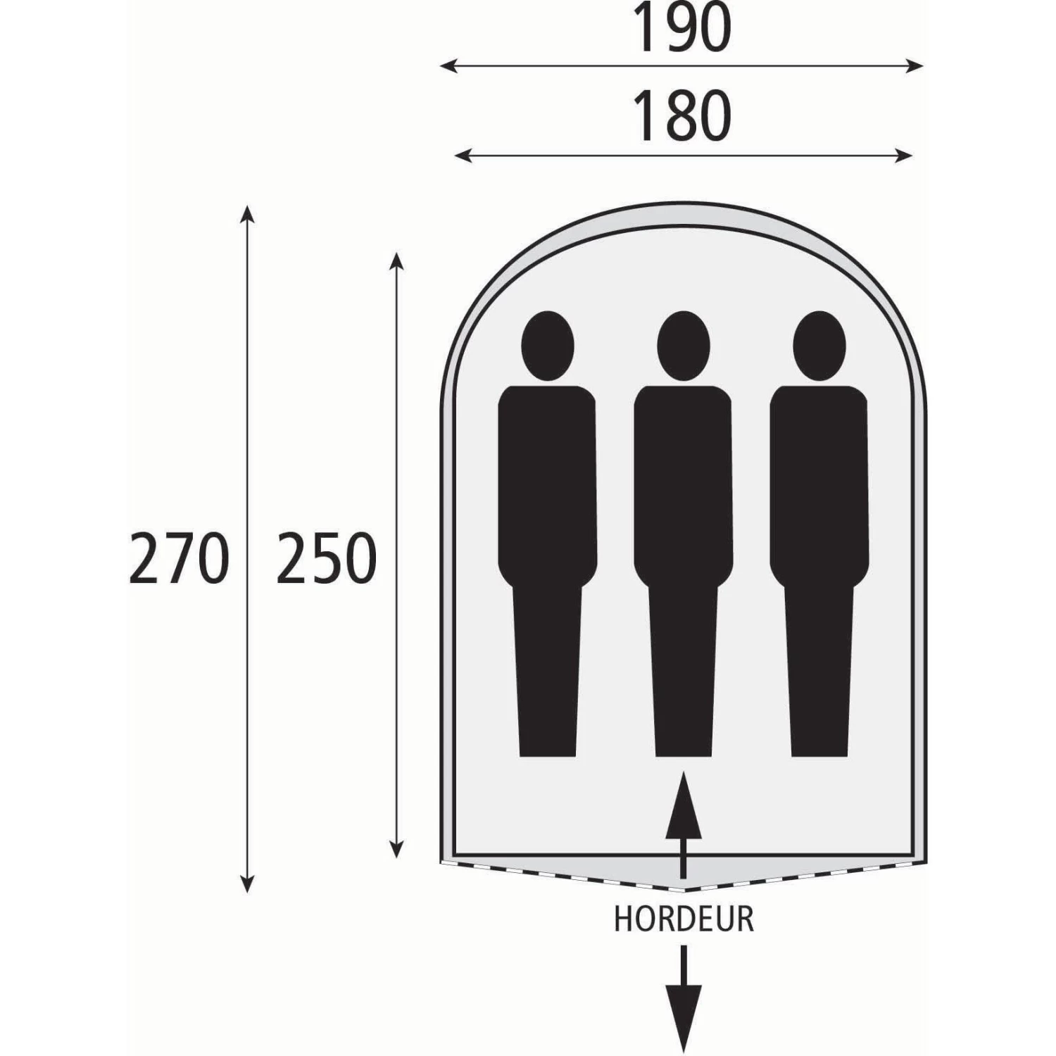 Safarica Cycloon L Pop Up Tent Dark Blue 3 Safarica Cycloon L Pop Up Tent Dark Blue - Afbeelding 3