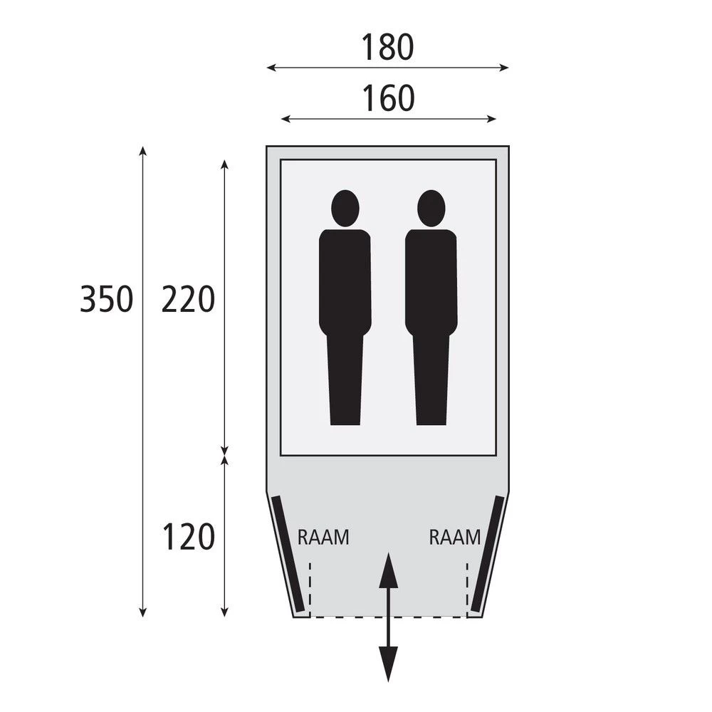 Bardani AirWolf 180 TC Opblaasbare Tent 9 Bardani AirWolf 180 TC Opblaasbare Tent - Afbeelding 9