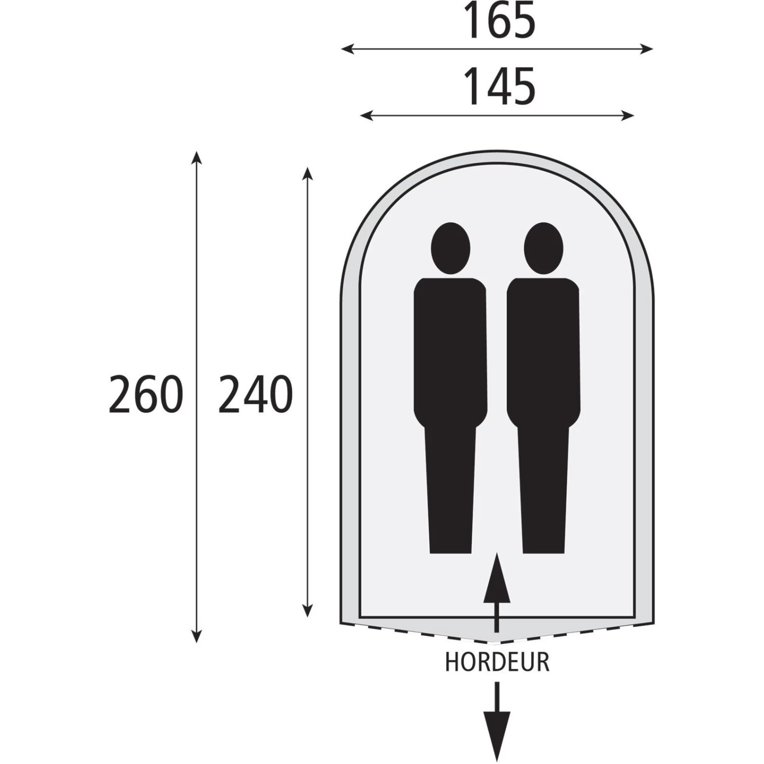 Safarica Cycloon M Pop Up Tent Dark Shadow 3 Safarica Cycloon M Pop Up Tent Dark Shadow - Afbeelding 3