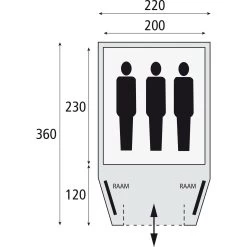 Bardani Stelvio 220 RSTC Koepeltent -Kampeeruitrusting 112148 180 05 1