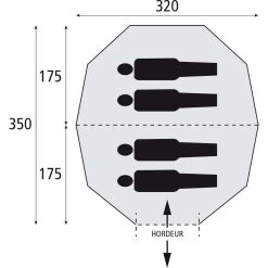Bardani Taiga 320 RSTC Piramidetent -Kampeeruitrusting 112149 180 10