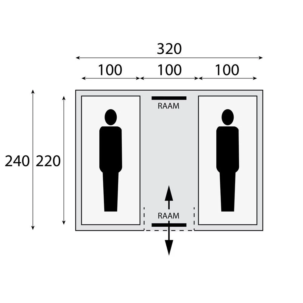 Safarica Chicco 2 TC Vis-a-vis Tent 2 Safarica Chicco 2 TC Vis-a-vis Tent - Afbeelding 2