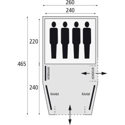 Safarica Blackhawk 260 Tunneltent 2022 -Kampeeruitrusting 112206 900 04 1