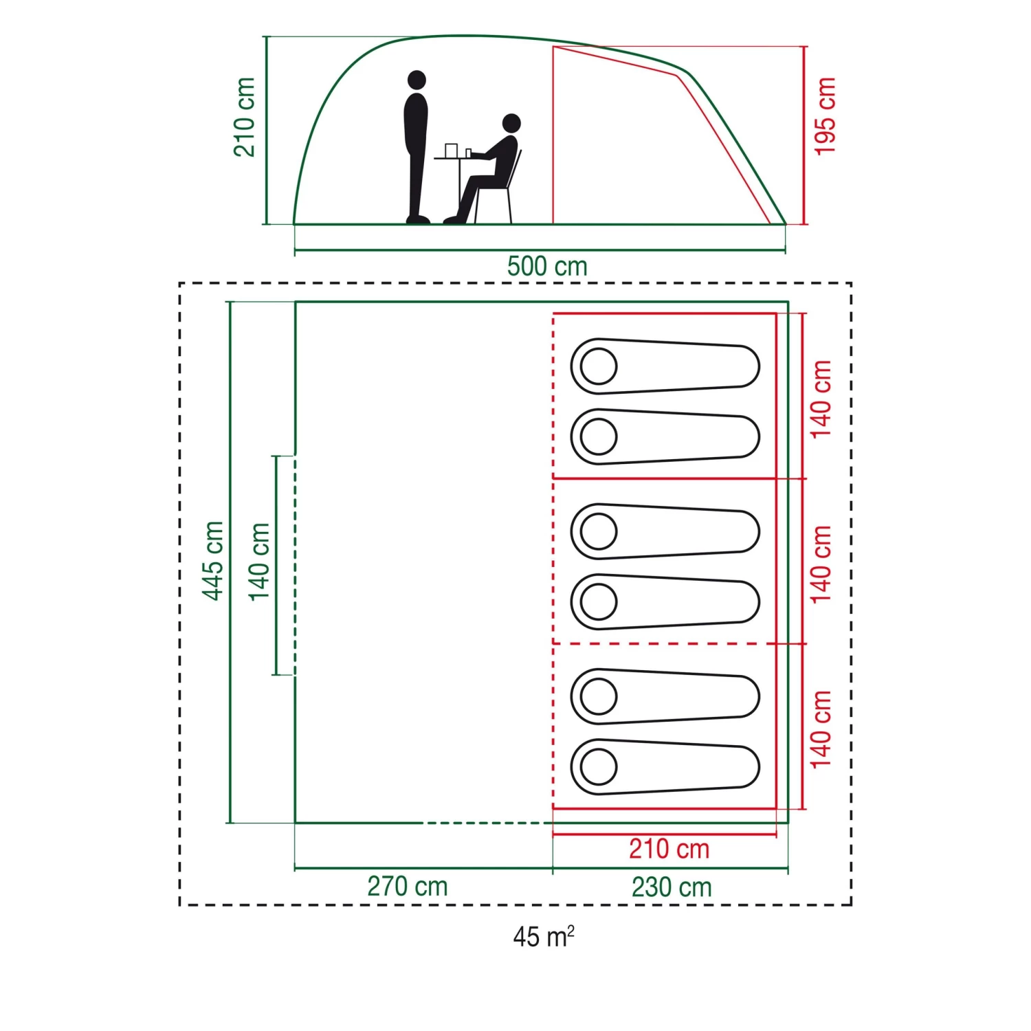 Coleman Vespucci 6 Tunneltent 3 Coleman Vespucci 6 Tunneltent - Afbeelding 3