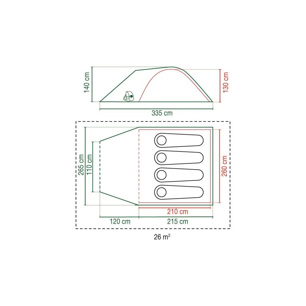 Coleman Kobuk Valley 4 Koepeltent 3 Coleman Kobuk Valley 4 Koepeltent - Afbeelding 3