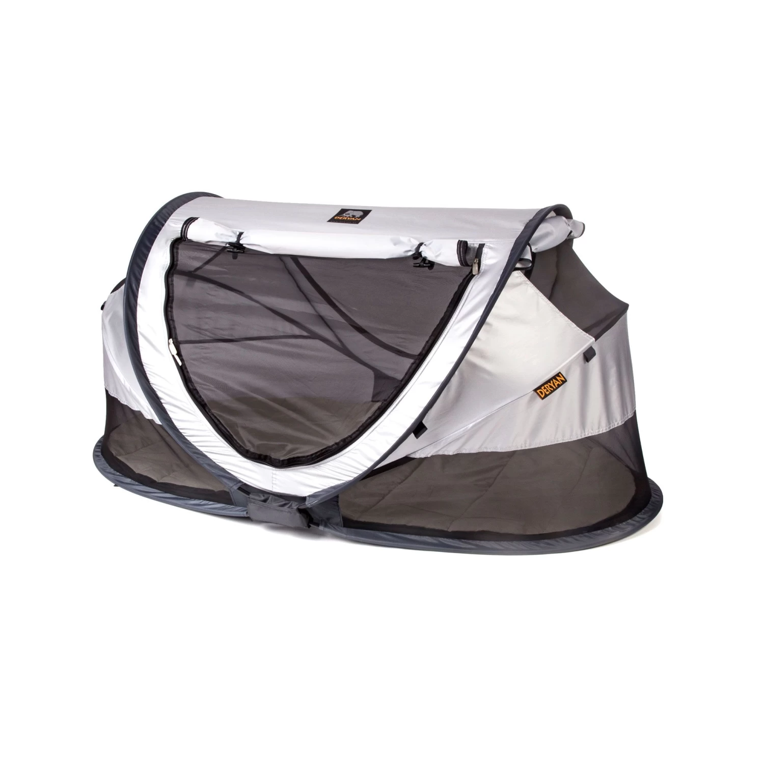 Deryan Travel Cot Peuter Luxe Campingbed Silver 2 Deryan Travel Cot Peuter Luxe Campingbed Silver - Afbeelding 2