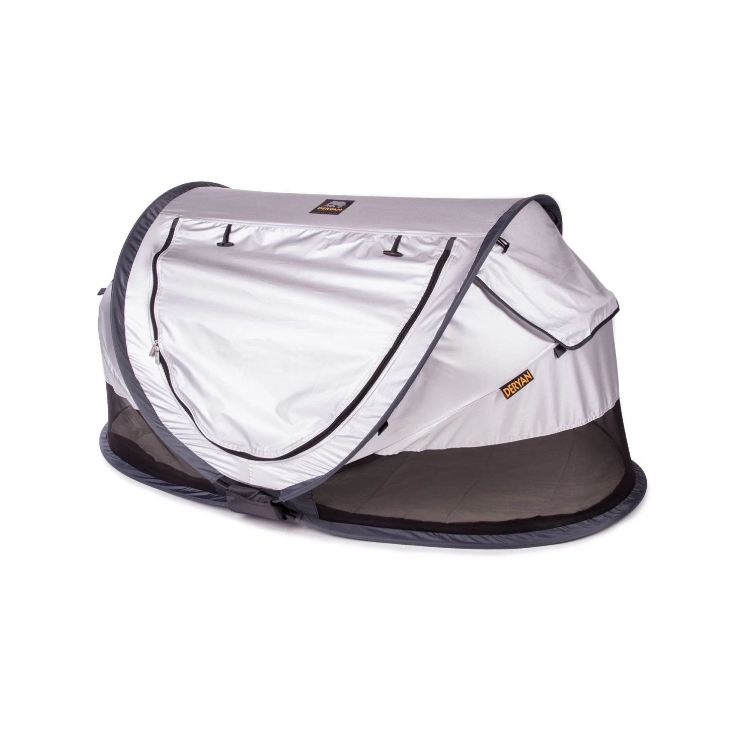 Deryan Travel Cot Peuter Luxe Campingbed Silver 3 Deryan Travel Cot Peuter Luxe Campingbed Silver - Afbeelding 3