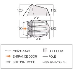 Vango Soul 300 Tunneltent 7 Vango Soul 300 Tunneltent -Kampeeruitrusting 112449 300 04 1