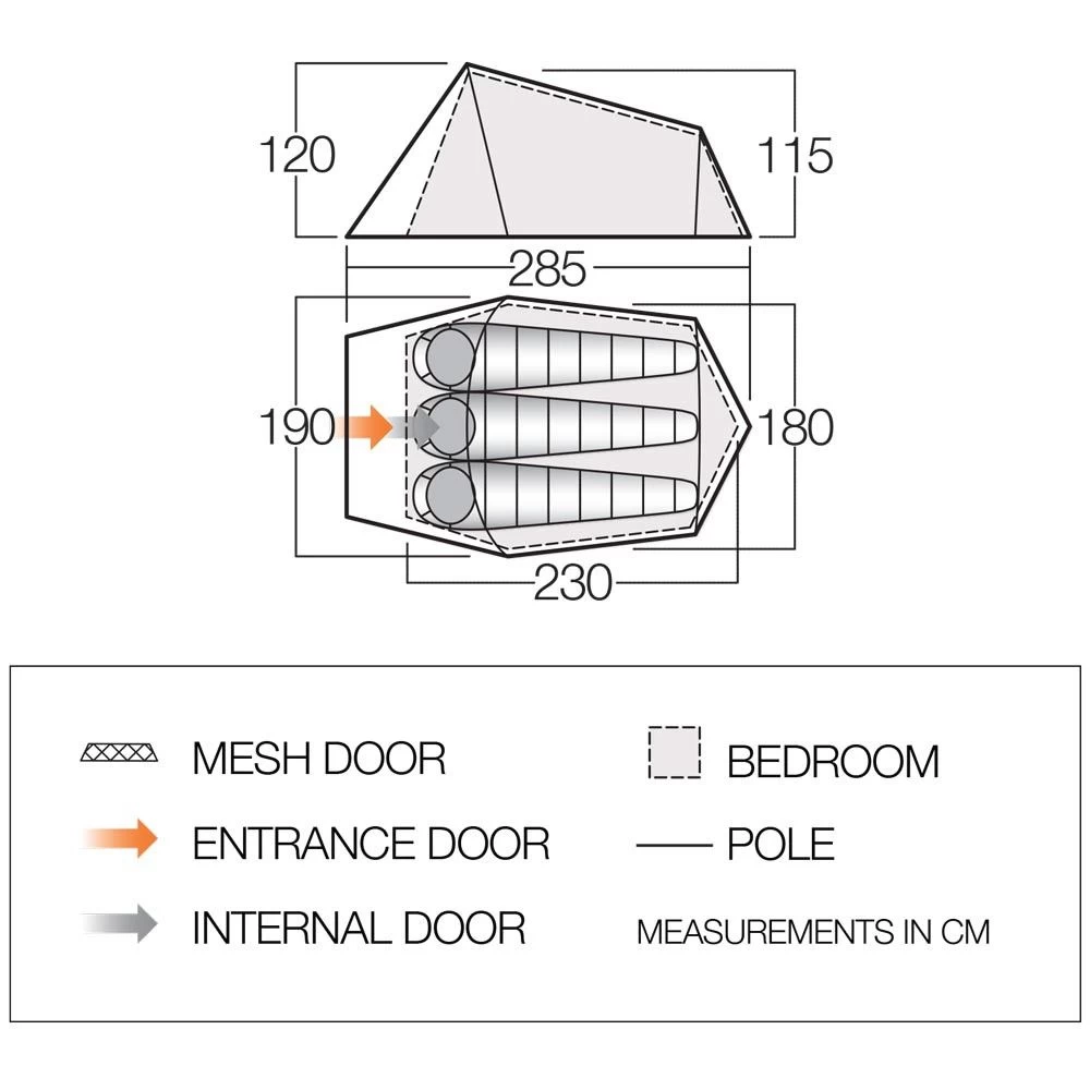 Vango Soul 300 Tunneltent 4 Vango Soul 300 Tunneltent - Afbeelding 4