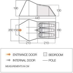 Vango Galaxy 300 Lichtgewicht Tunneltent Pamir Green -Kampeeruitrusting 112455 300 03 1