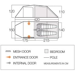 Vango Omega 250 Lichtgewicht Tunneltent Pamir Green 9 Vango Omega 250 Lichtgewicht Tunneltent Pamir Green -Kampeeruitrusting 112457 300 05 1