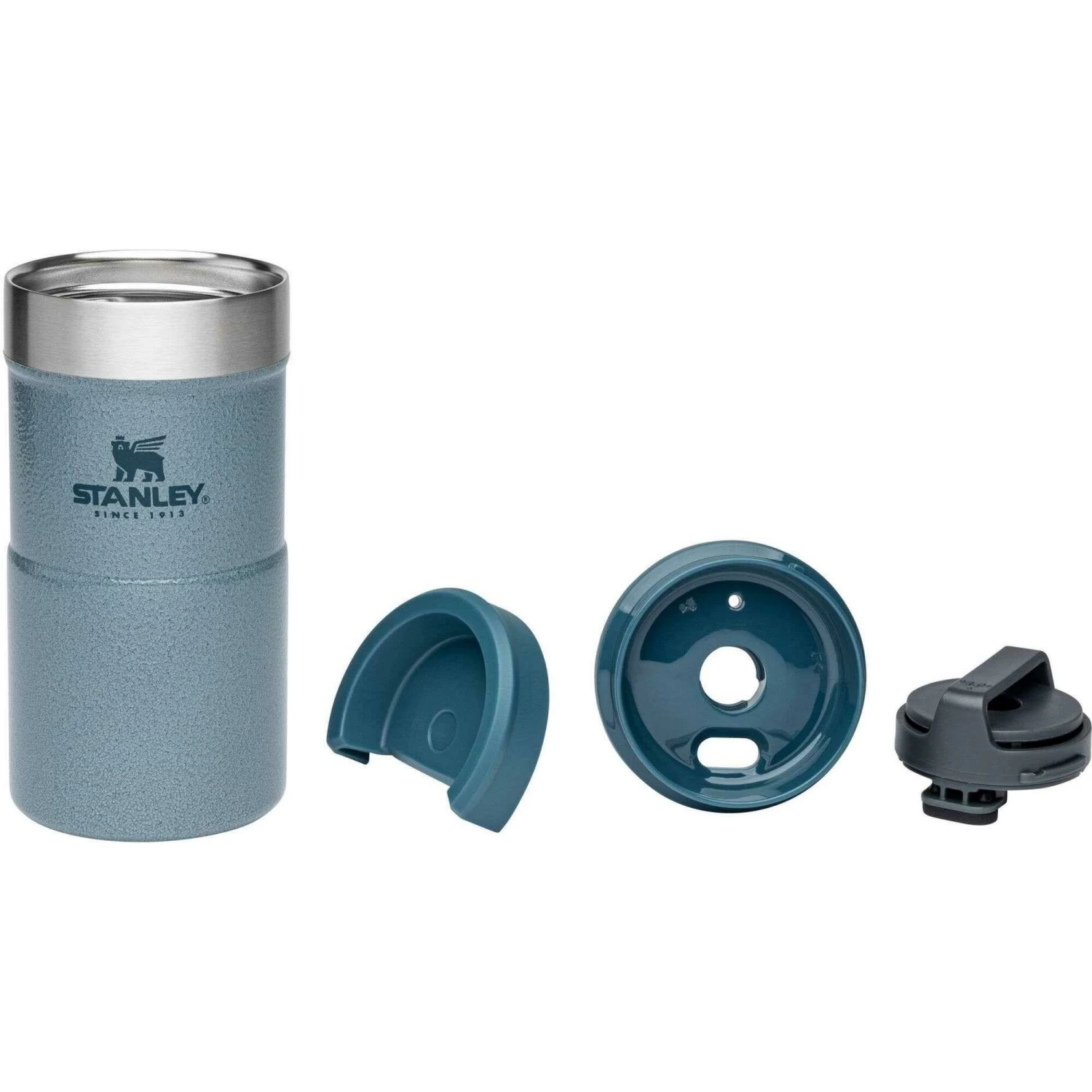 Stanley PMIThe NeverLeak Travel Thermosbeker 250 Mlhammertone Ice 2 Stanley PMIThe NeverLeak Travel Thermosbeker 250 Mlhammertone Ice - Afbeelding 2