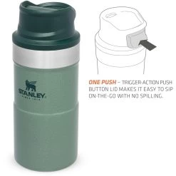 Stanley PMIClassic Trigger-Action Thermosbeker 250 Ml Hammertone Green 9 Stanley PMIClassic Trigger-Action Thermosbeker 250 Ml Hammertone Green -Kampeeruitrusting 115050 300 05