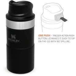 Stanley PMIClassic Trigger-Action Thermosbeker 250 Ml Black 9 Stanley PMIClassic Trigger-Action Thermosbeker 250 Ml Black -Kampeeruitrusting 115051 990 05