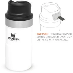 Stanley PMIClassic Trigger-Action Thermosbeker 250 Ml Polar -Kampeeruitrusting 115052 100 05