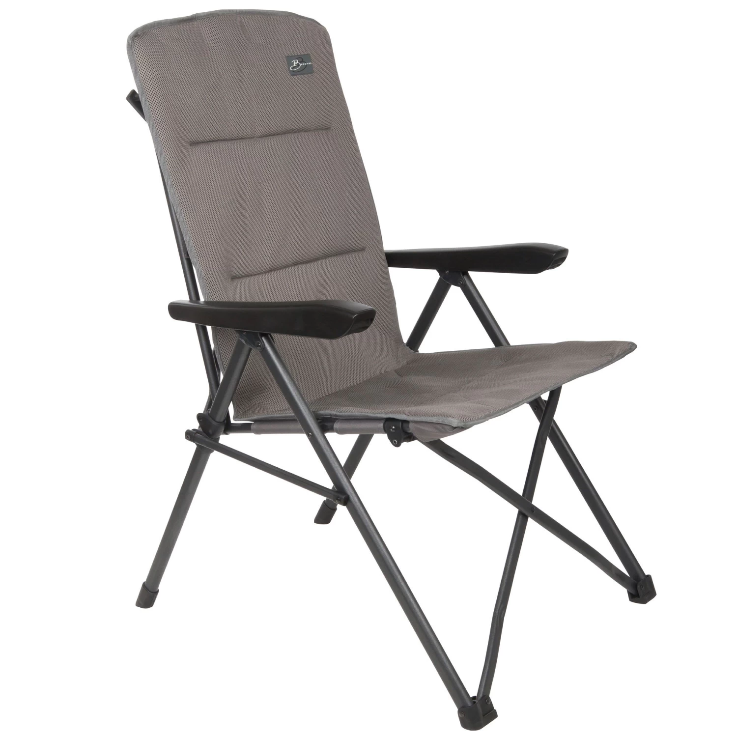 Bardani Monschau 3D Comfort Campingstoel Platina Grey 1 Bardani Monschau 3D Comfort Campingstoel Platina Grey