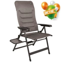 Bardani Domenica Plus 3D Comfort Campingstoel Platina Grey