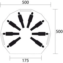De WitSherpa 500 Groepstent Inclusief Binnentent -Kampeeruitrusting 124802 000 03