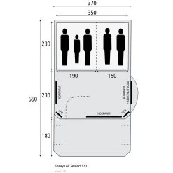 Cabanon Biscaya 370 All Season Tunneltent 13 Cabanon Biscaya 370 All Season Tunneltent -Kampeeruitrusting 125576 000 07