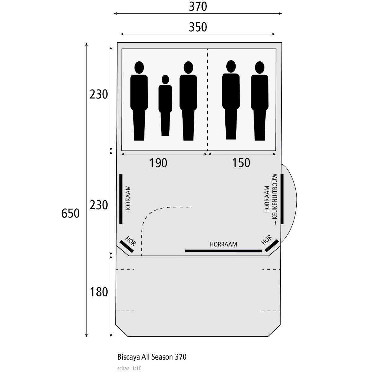 Cabanon Biscaya 370 All Season Tunneltent 7 Cabanon Biscaya 370 All Season Tunneltent - Afbeelding 7