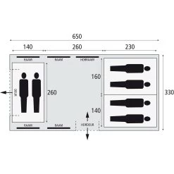 Bardani Porto Grande 650 RSTC Tunneltent -Kampeeruitrusting 125578 000 13 1