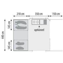 Cabanon Mercury Comfort Vouwwagen 2023 -Kampeeruitrusting 132337 000 18
