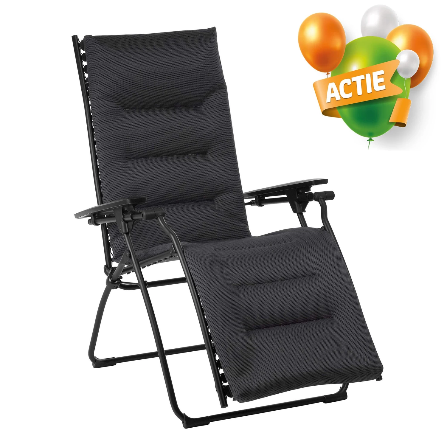 Lafuma Evolution AirComfort Relaxstoel Acier 1 Lafuma Evolution AirComfort Relaxstoel Acier