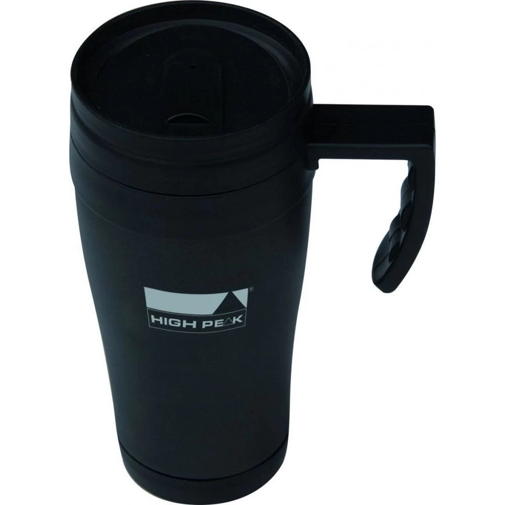 High PeakThermo Mug Thermosbeker 420ml Zwart 1 High PeakThermo Mug Thermosbeker 420ml Zwart