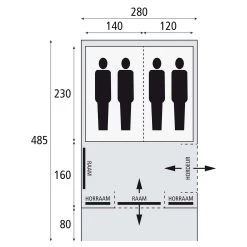 Bardani Spitfire 280 RSTC Tunneltent 2023 -Kampeeruitrusting 139627 180 08 7
