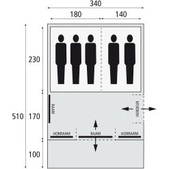Bardani Spitfire 340 RSTC Tunneltent 2023 -Kampeeruitrusting 139628 180 07 1
