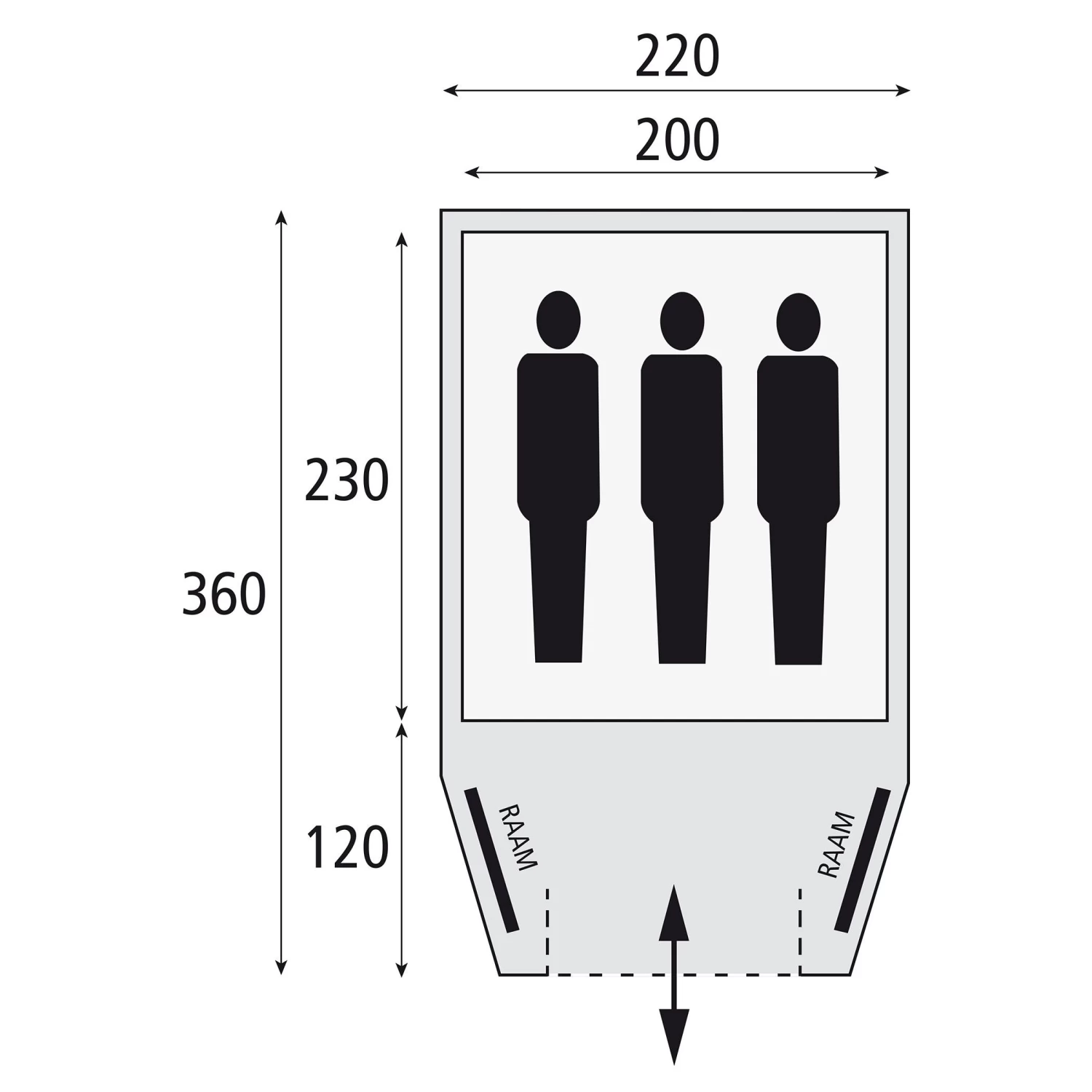 Bardani Stelvio 220 Koepeltent 2023 7 Bardani Stelvio 220 Koepeltent 2023 - Afbeelding 7