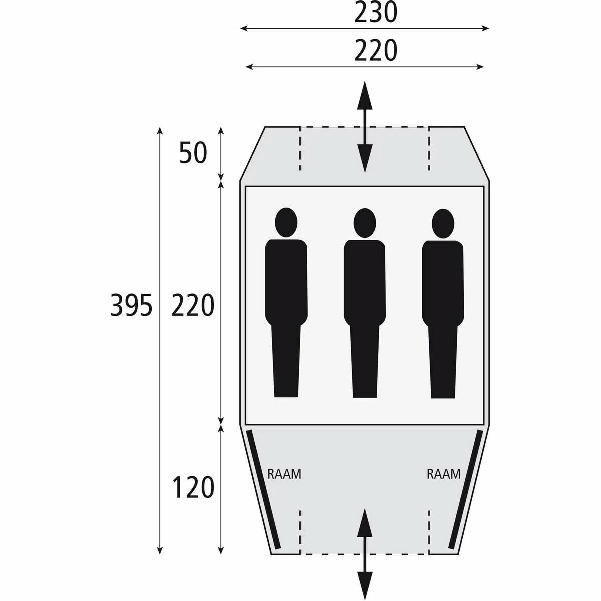 Safarica Kenia 230 Koepeltent 2 Safarica Kenia 230 Koepeltent - Afbeelding 2