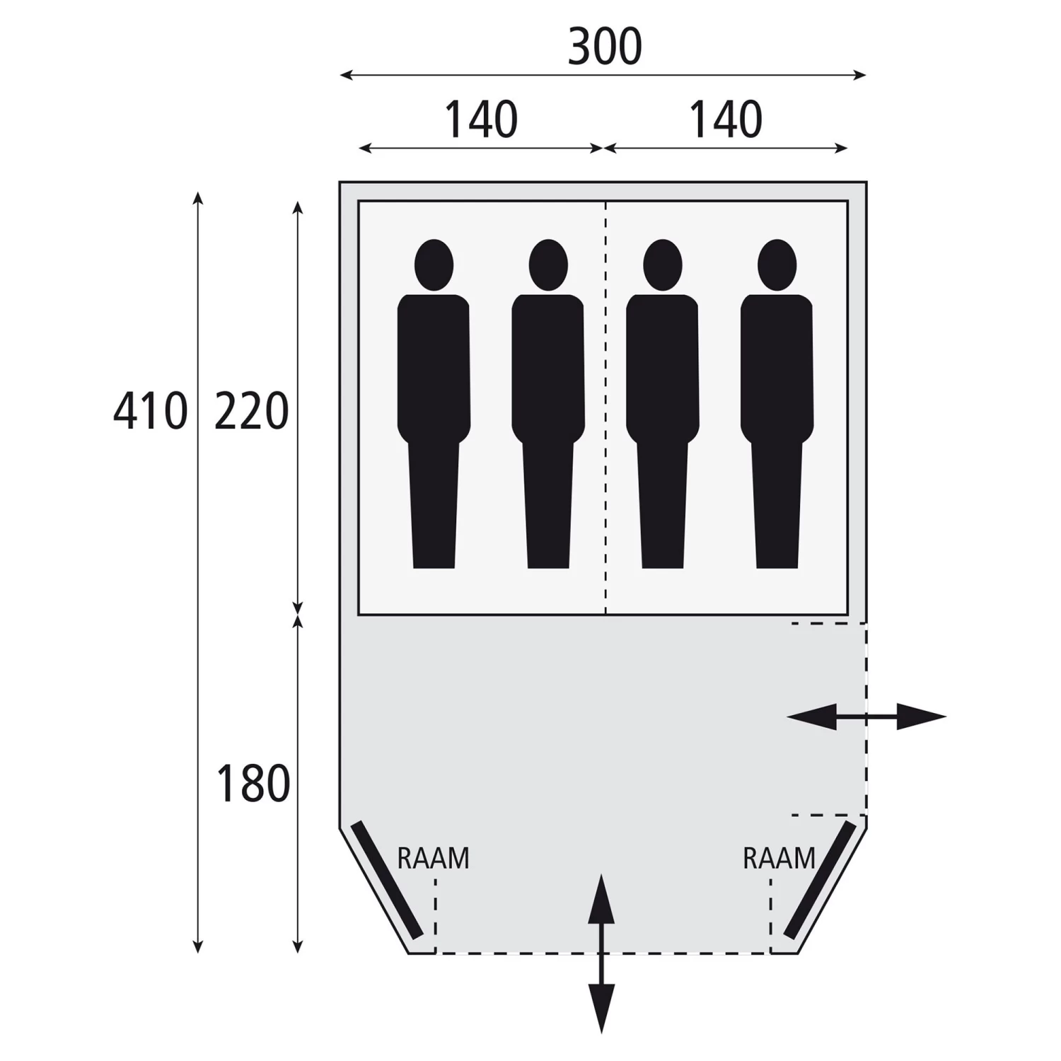 Safarica Laguna 300 Koepeltent 2023 2 Safarica Laguna 300 Koepeltent 2023 - Afbeelding 2
