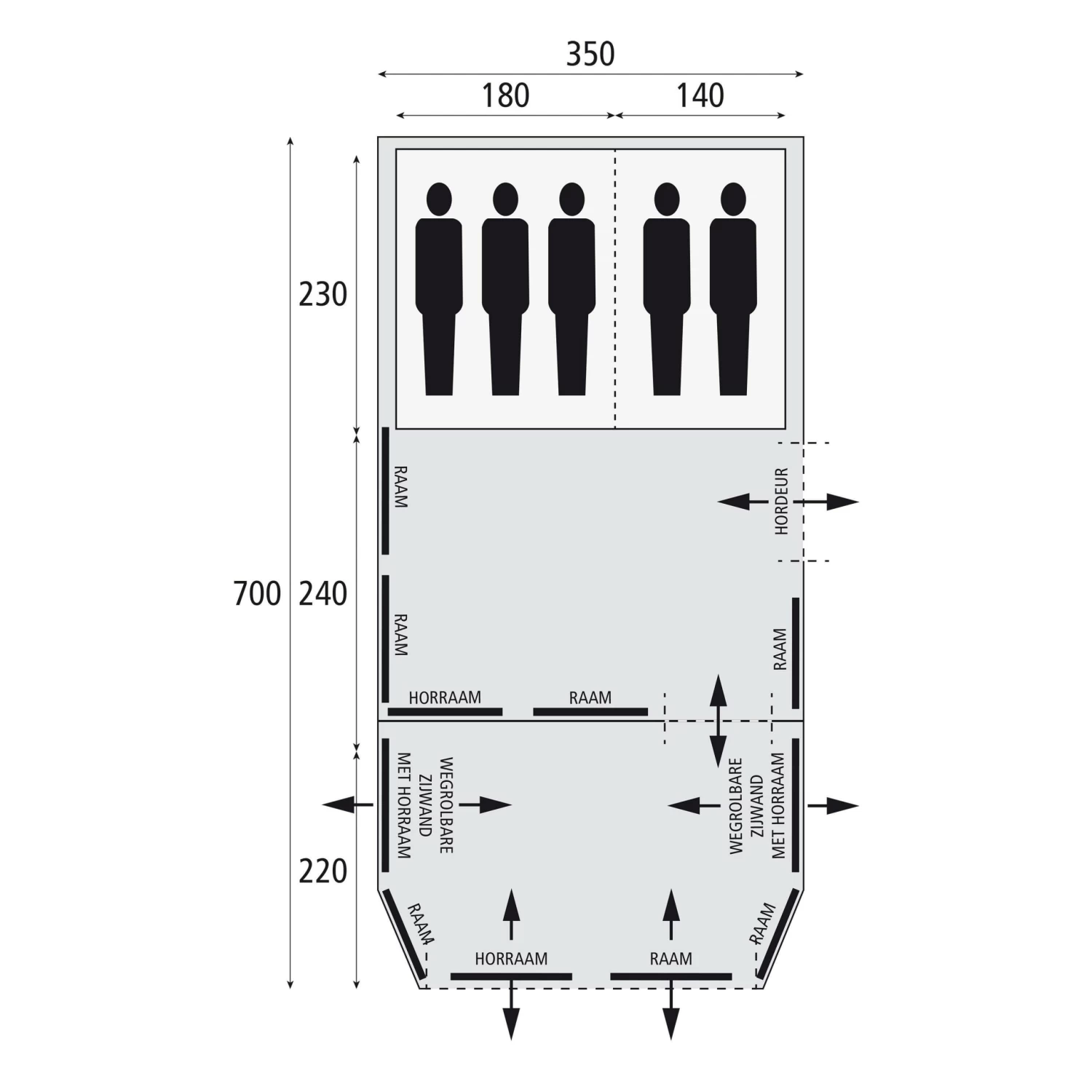 Bardani Royal Prestige 350 Air RSC Opblaasbare Tent 2023 9 Bardani Royal Prestige 350 Air RSC Opblaasbare Tent 2023 - Afbeelding 9